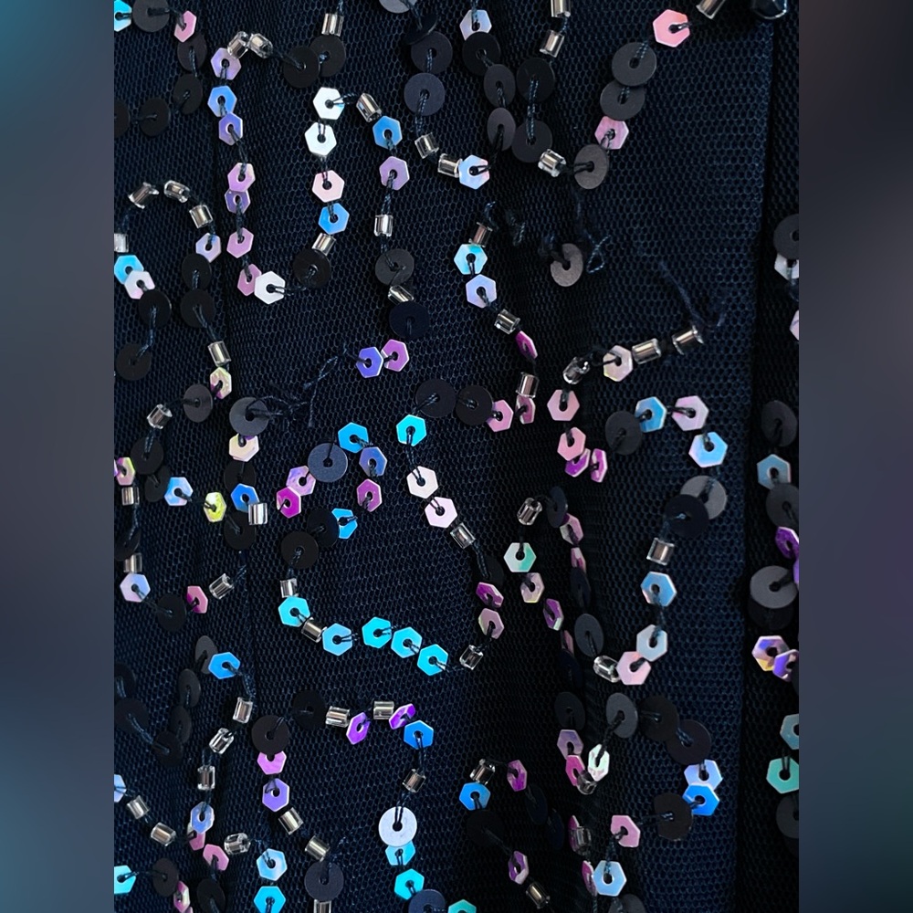 JULES AND CLEO V-Neck Allover Sequin Tank Sheath Dress NWT - 2 - Picture 15 of 15